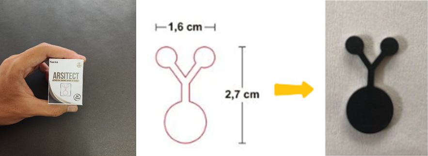 Model microfluidic paper-based analytical device (µPAD)